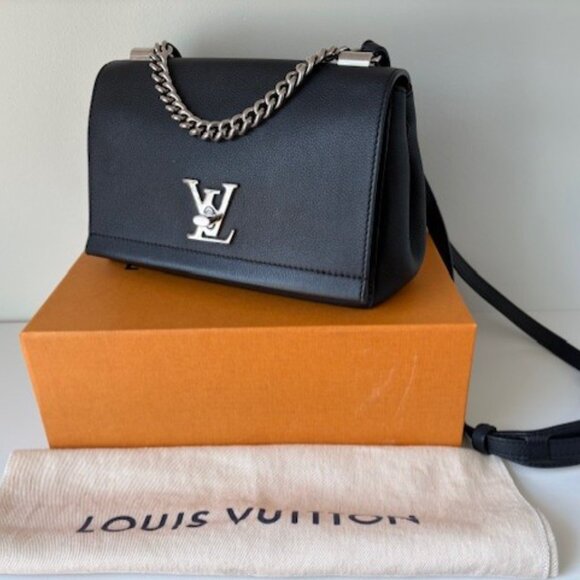 Louis Vuitton LockMe II BB Noir – Black Grained Calfskin with Silver Hardware - Picture 3 of 16